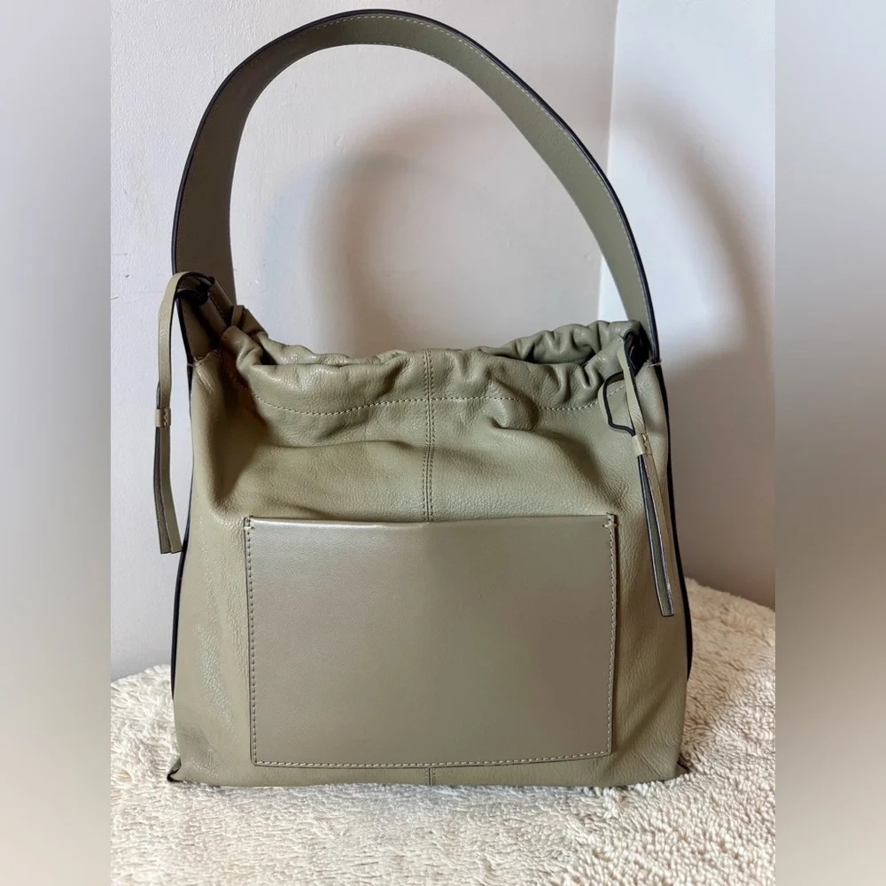 RADLEY LONDON Olive Green Leather Hobo Bag